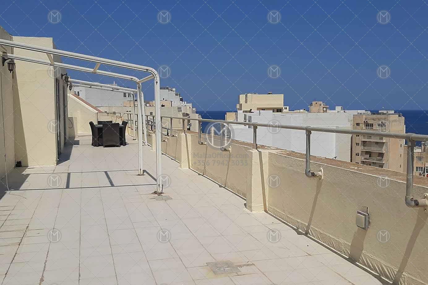 Sliema Penthouse Office for Rent