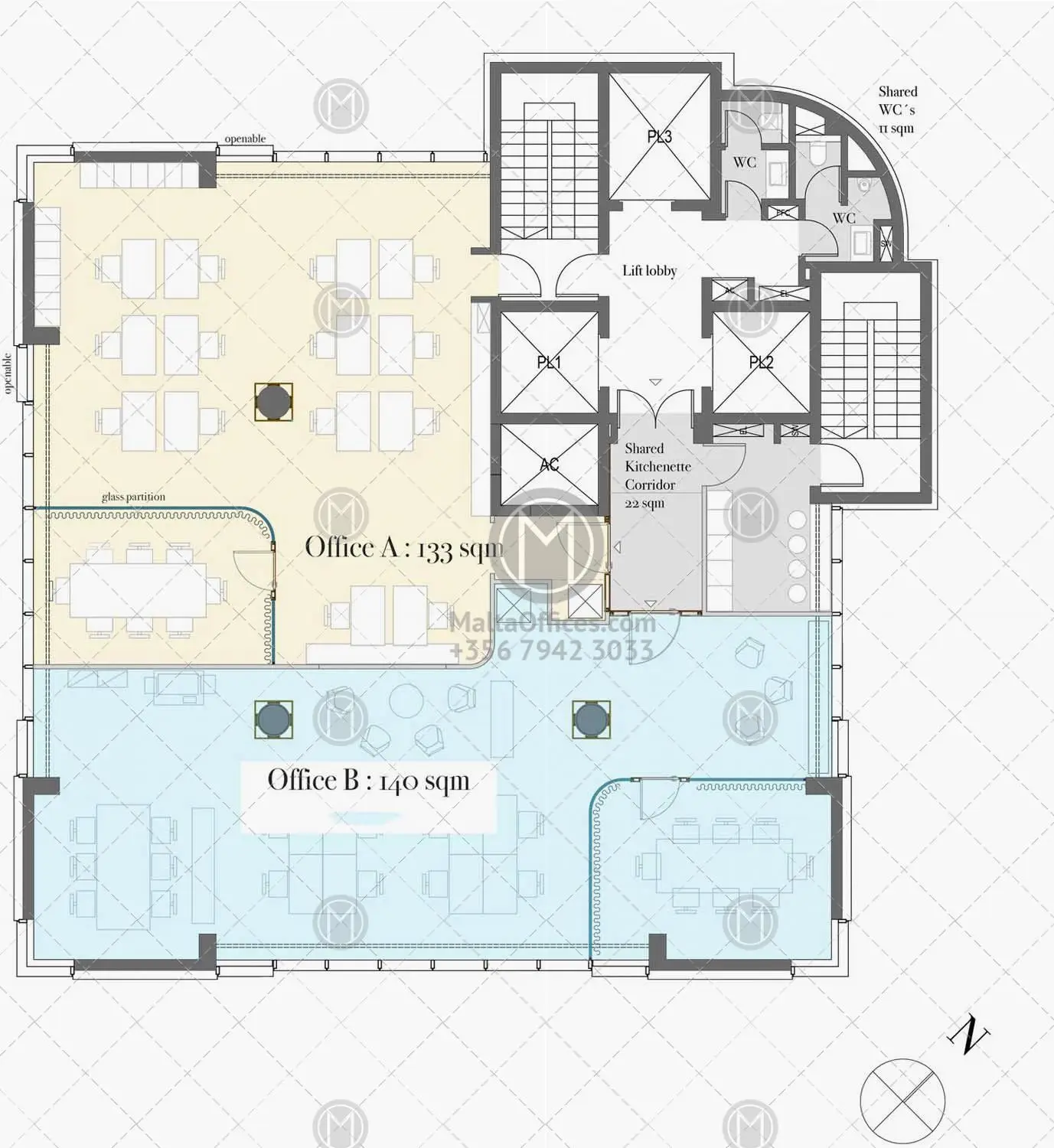 Up-Market Office For Rent in St Julian’s
