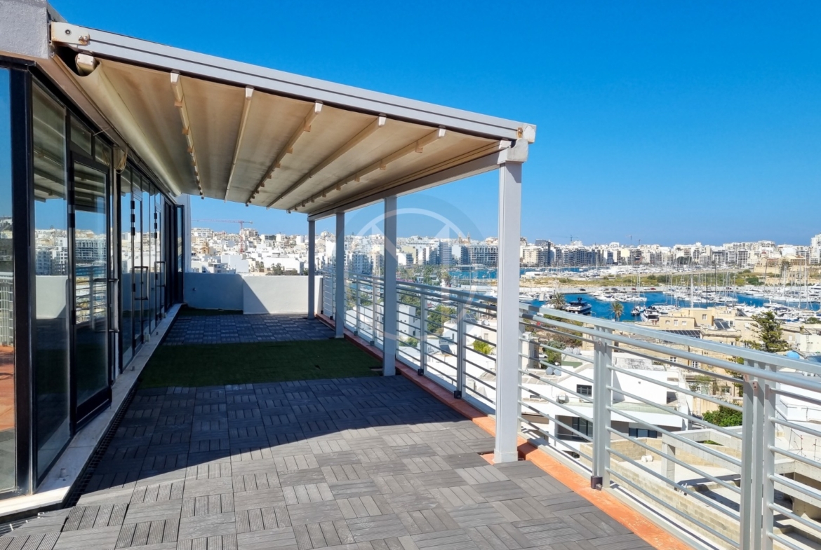 Ta' Xbiex Penthouse Office To Let