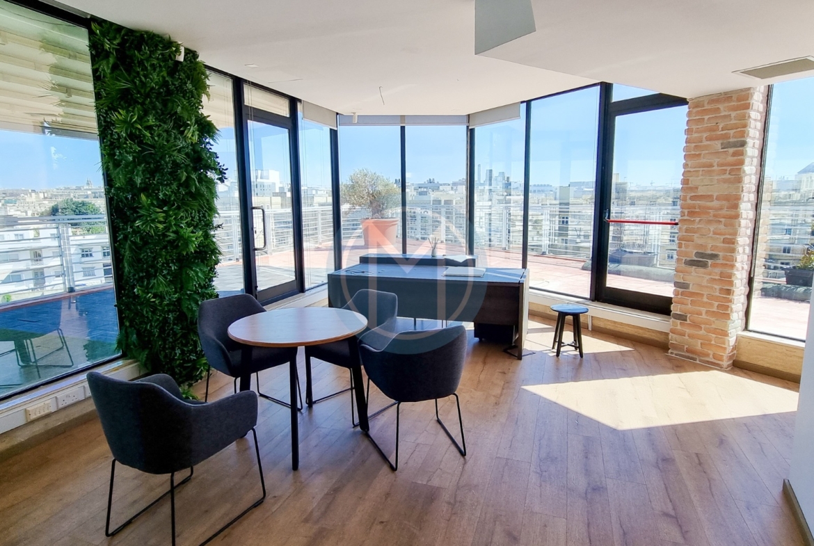 Ta' Xbiex Penthouse Office To Let