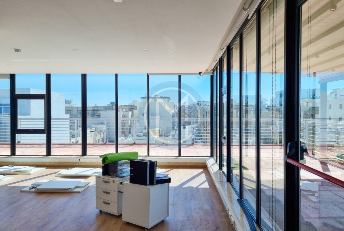 Ta' Xbiex Penthouse Office To Let