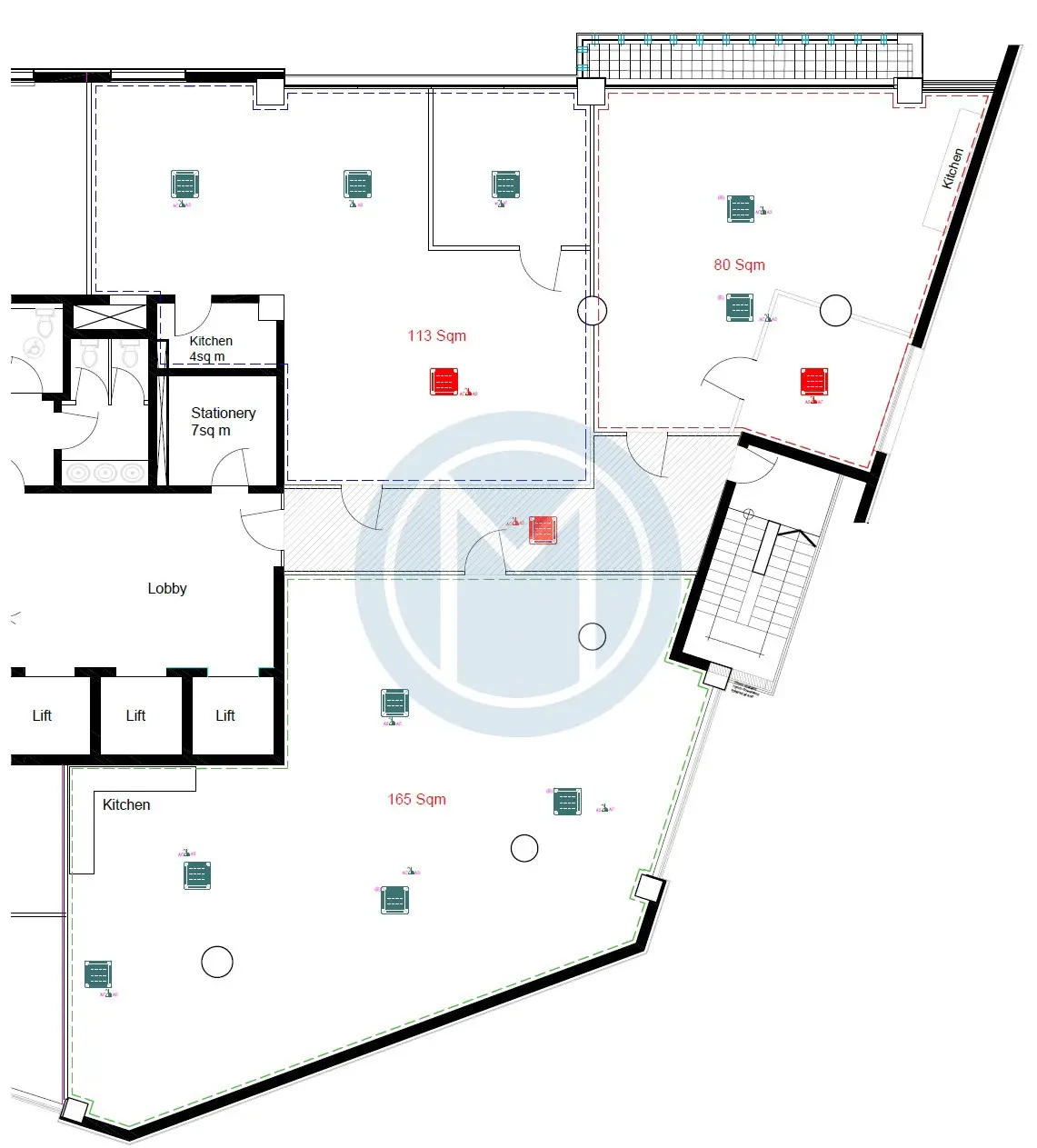 Office For Rent in St Julian's - Plan