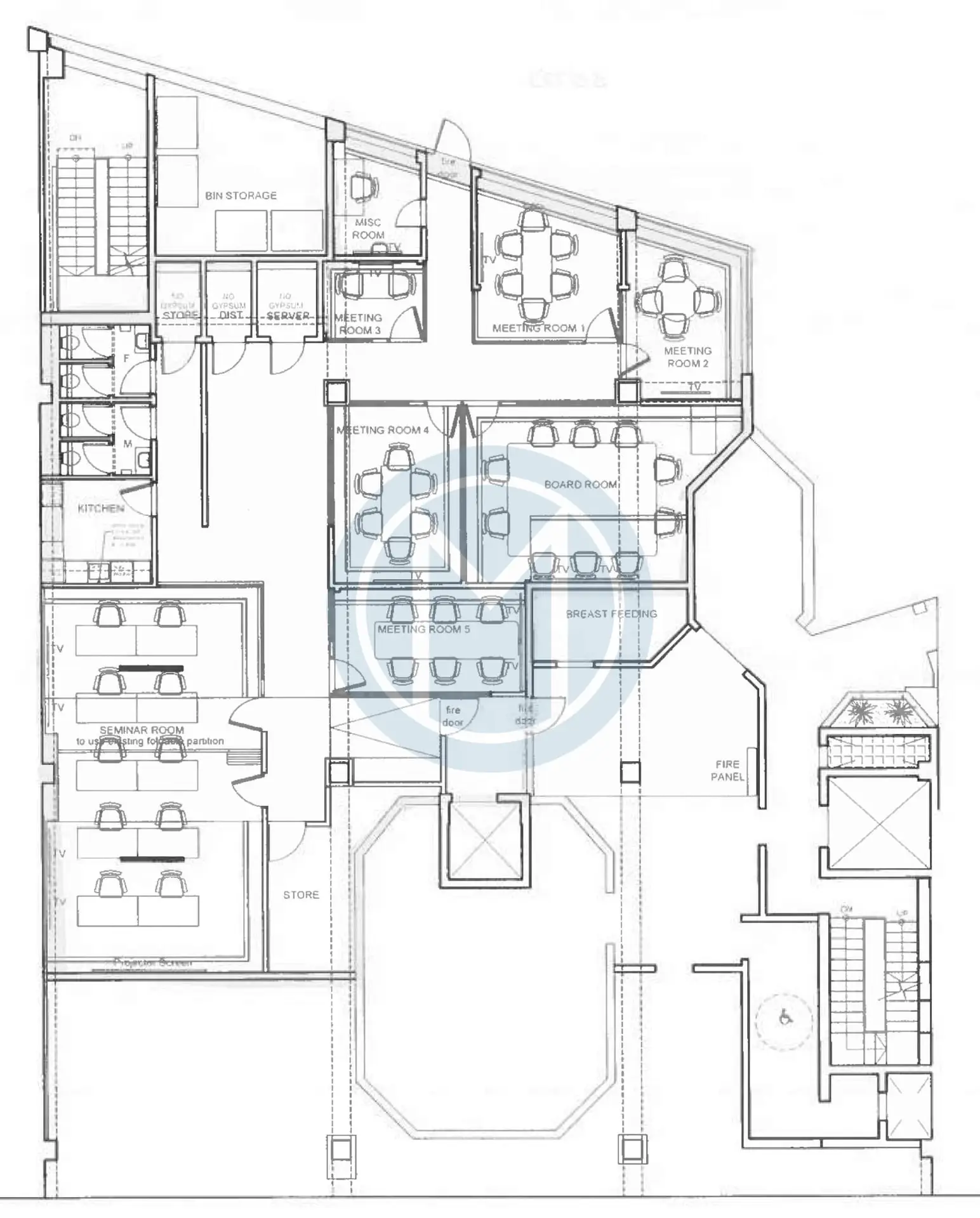 Modern Gzira Office To Let - Plan