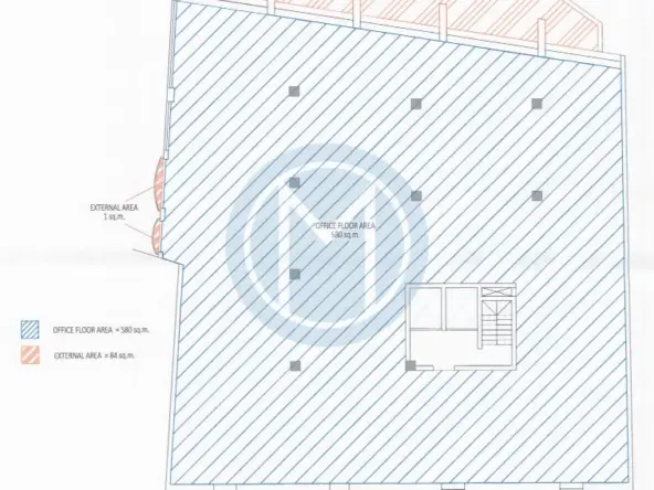 St Julians Seafront Office To Let - Plan