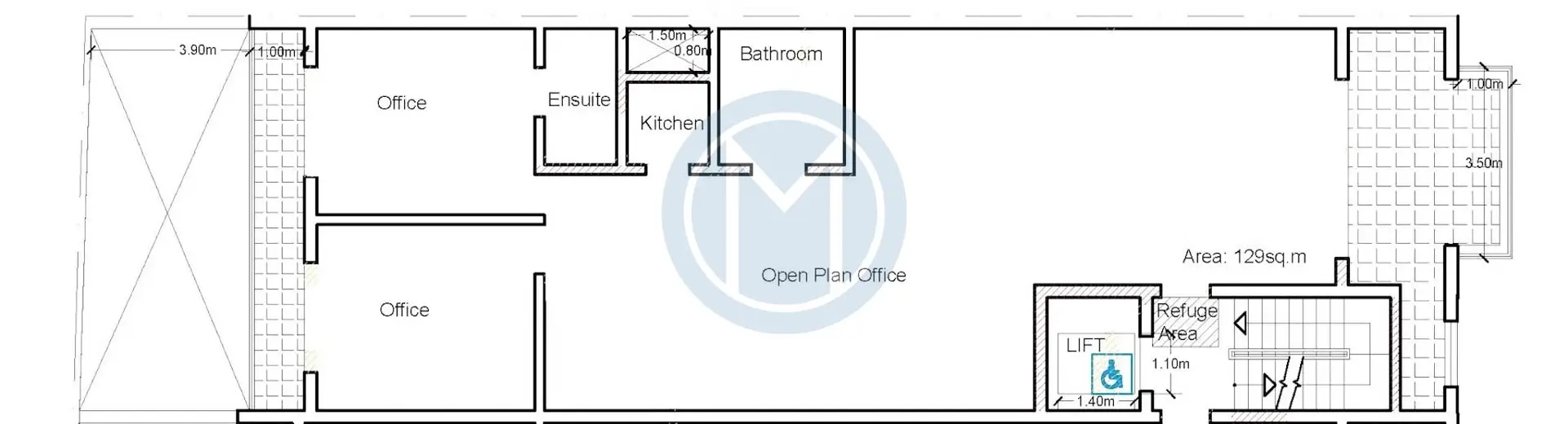 Commercial Office in Mosta -Plan