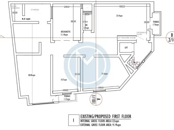 Cosy Multi-Room Office in Iklin - Plan