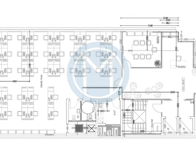 Designer Office For Rent - Plan