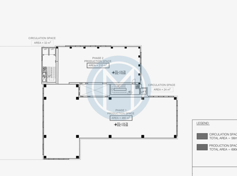 Furnished Paola Office-Plan