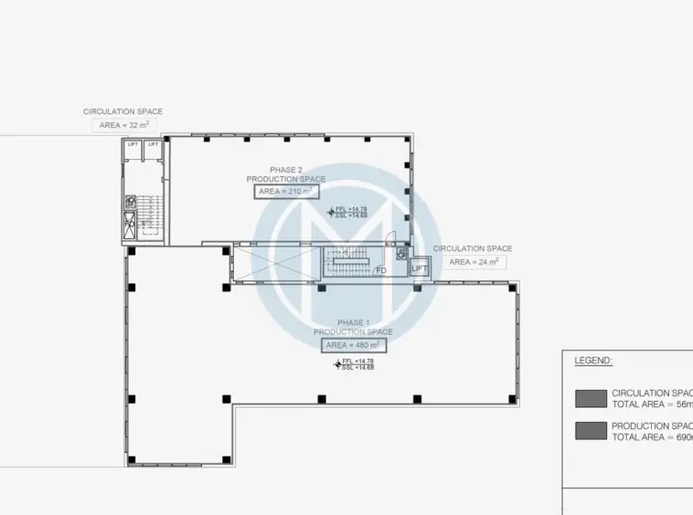 Furnished Paola Office-Plan