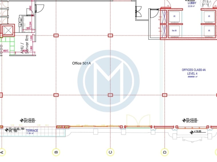 400 SQM Gzira Office - Plan