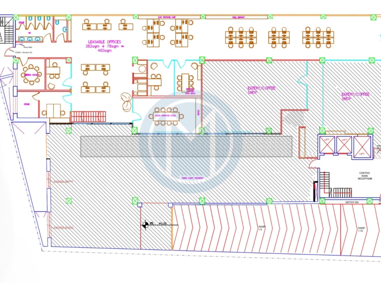 400 SQM Mriehel Office - plan