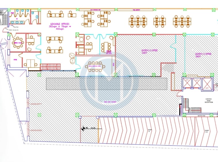 700 SQM Mriehel Office - Plan Lv. 00