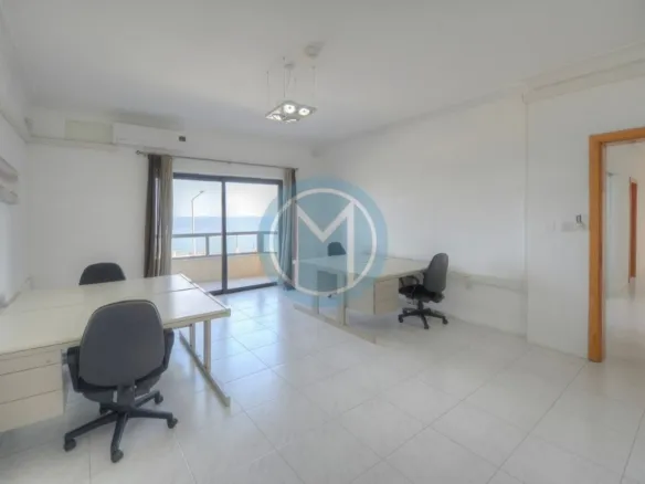 100 SQM Seafront Office for Rent in Sliema