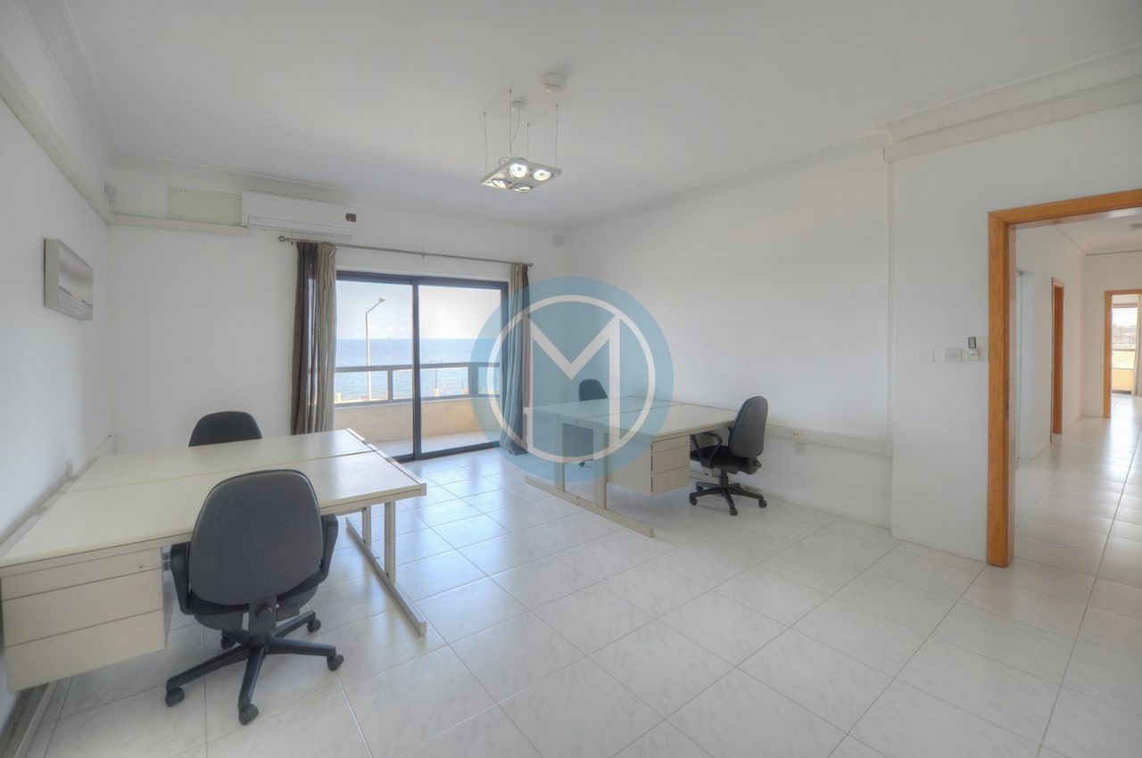100 SQM Seafront Office for Rent in Sliema 100 SQM Seafront Office for Rent in Sliema